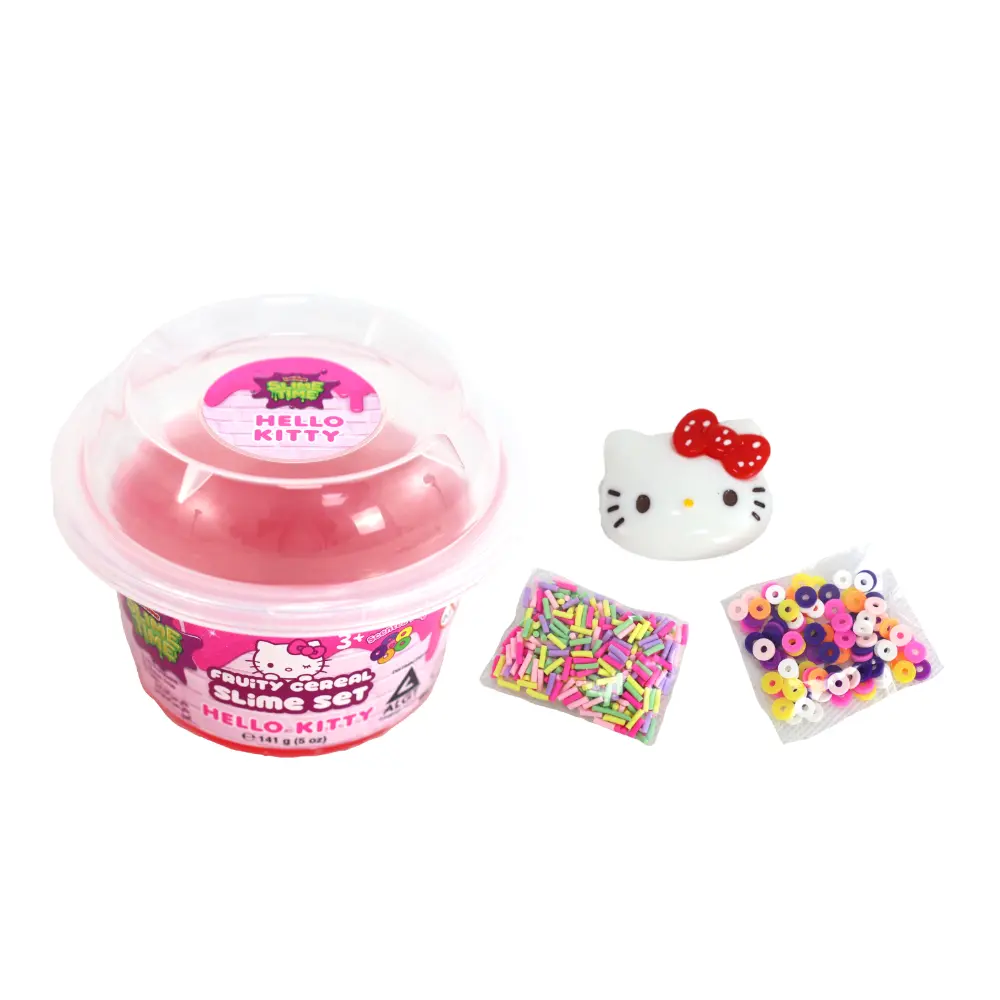 Slimetime Hello Kitty Pinkie Cupcake Slime Single Can Set