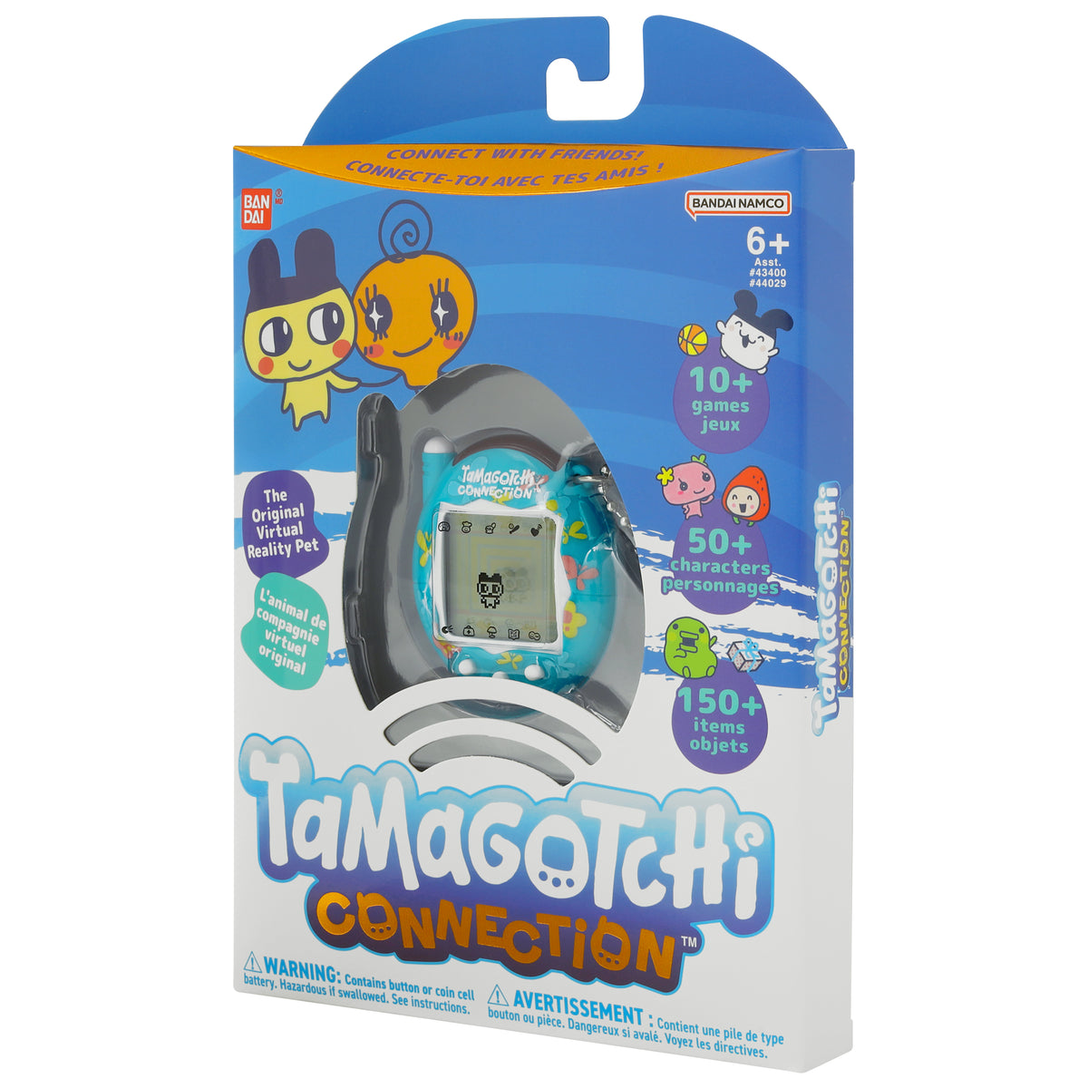 Tamagotchi Connection Blue Butterfly Virtual Pet - Battery Operated  Electronic & Interactive Toys