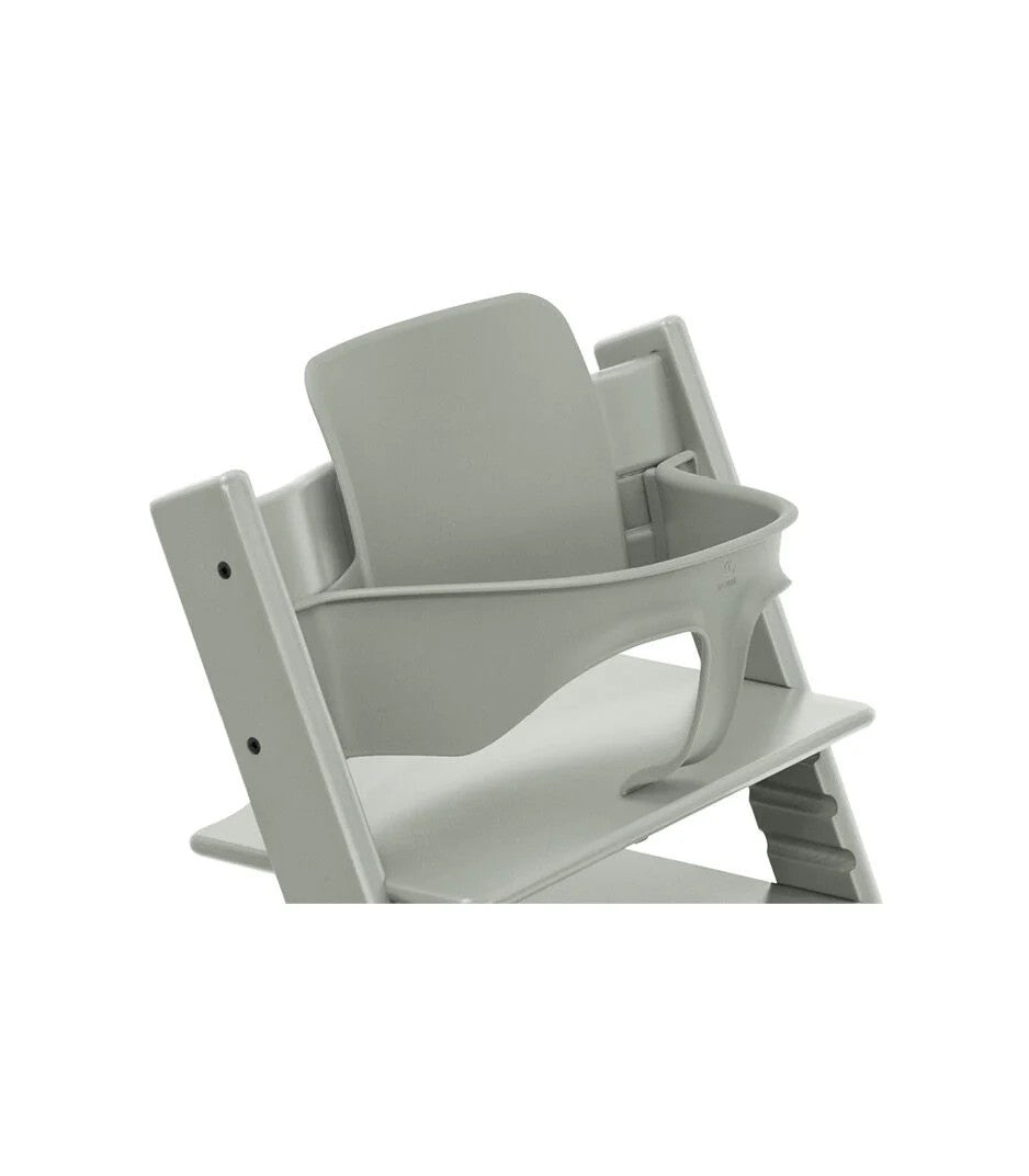 Stokke Tripp Trapp High Chair Glacier Green with Baby Set and Tray Bundle