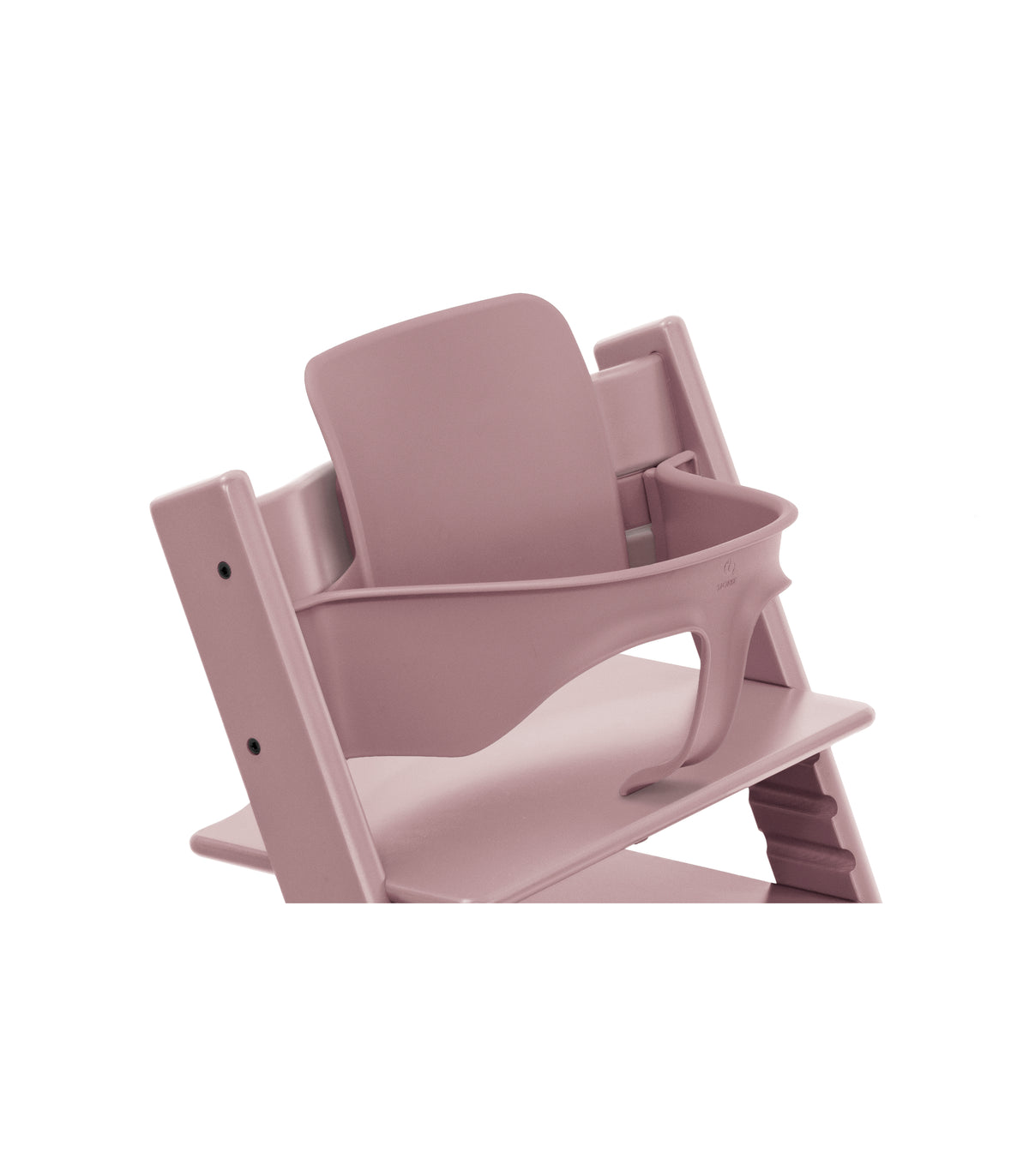 Stokke Tripp Trapp High Chair Heather Mauve with Baby Set and Tray Bundle