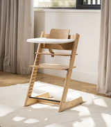 Stokke Tripp Trapp High Chair Natural with Baby Set and Tray Bundle