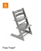 Stokke Tripp Trapp High Chair Storm Grey with Baby Set and Tray Bundle