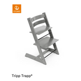 Stokke Tripp Trapp High Chair Storm Grey with Baby Set and Tray Bundle