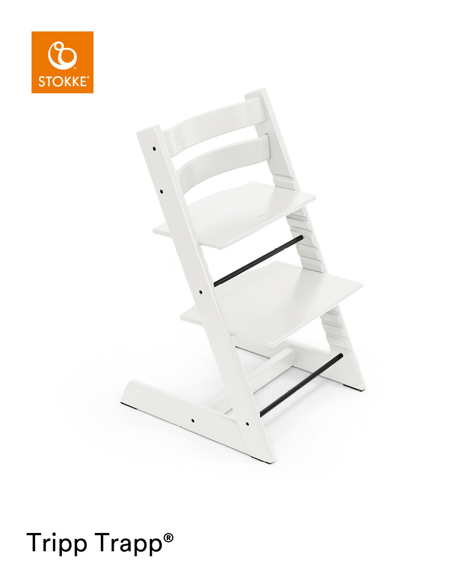 Stokke Tripp Trapp Chair White Adjustable Wooden High Chair