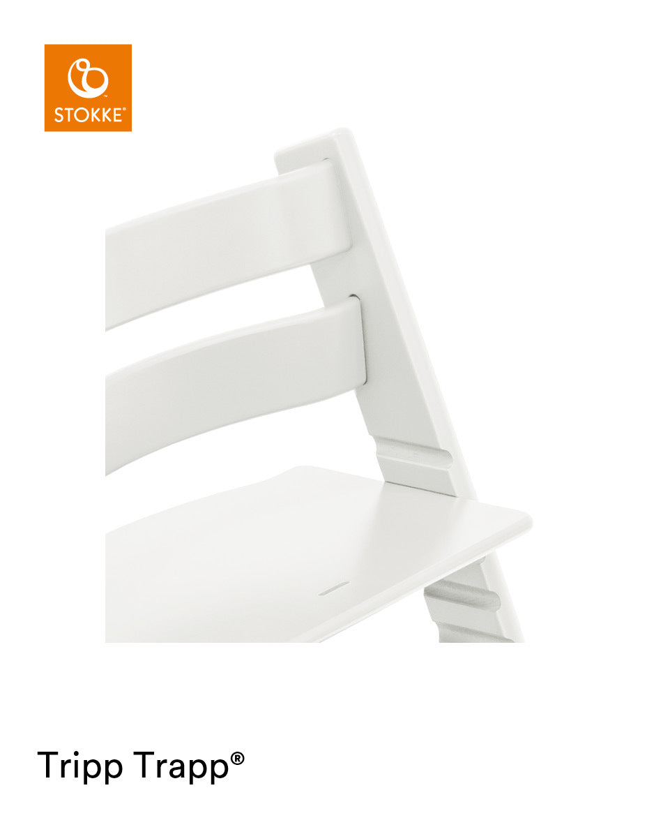 Stokke Tripp Trapp Chair White Adjustable Wooden High Chair