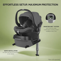 UPPAbaby Mesa I Size Infant Car Seat Jordan/Greyson Charcoal Mélange