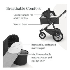 UPPAbaby Carrycot Emmett Green Mélange Silver