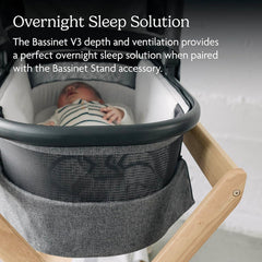 UPPAbaby Bassinet V3 Dillan Stone Blue Carbon Frame