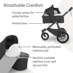 UPPAbaby Bassinet V2 Alice Dusty Pink Silver Frame