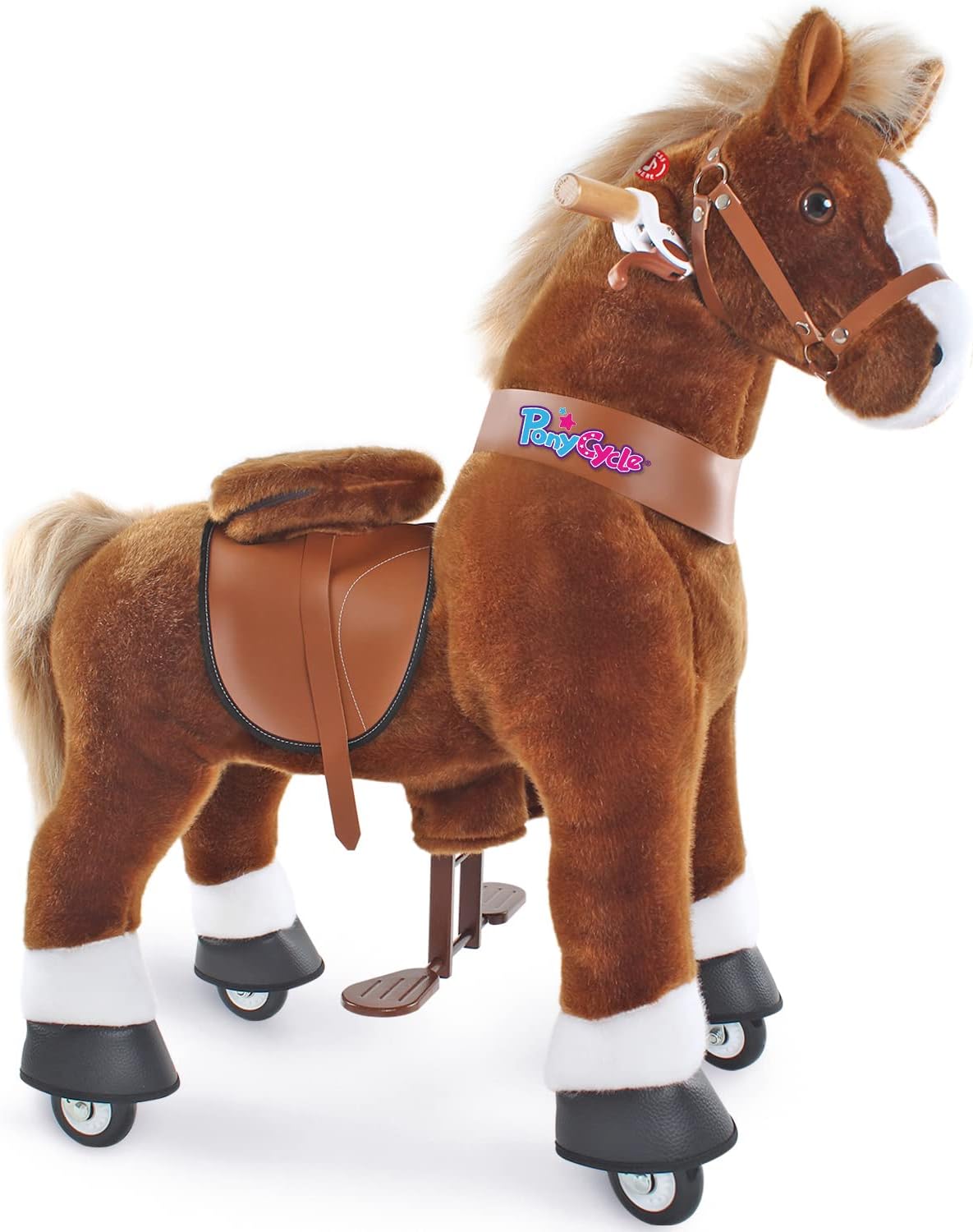 PonyCycle Kids Riding Horse Brown - Medium