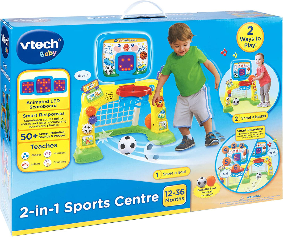 VTech 2-in-1 Sports Centre Football & Basketball Learning Toy