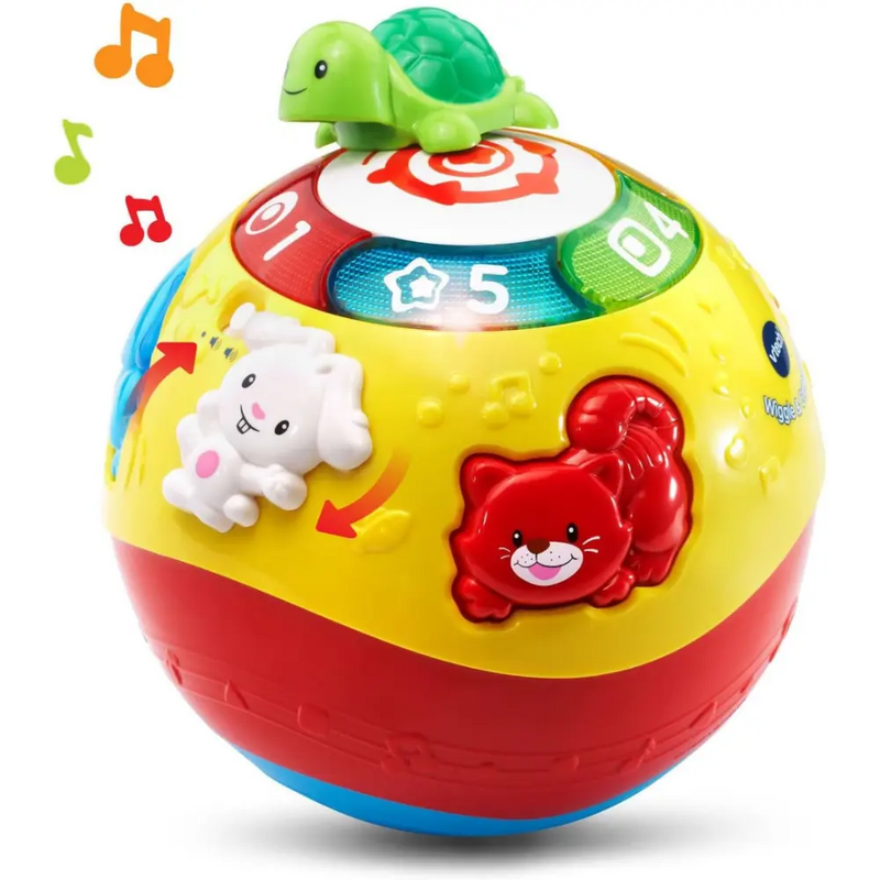 VTech Wiggle Crawl & Learn Ball - Interactive Toddler & Preschool Learning Toy
