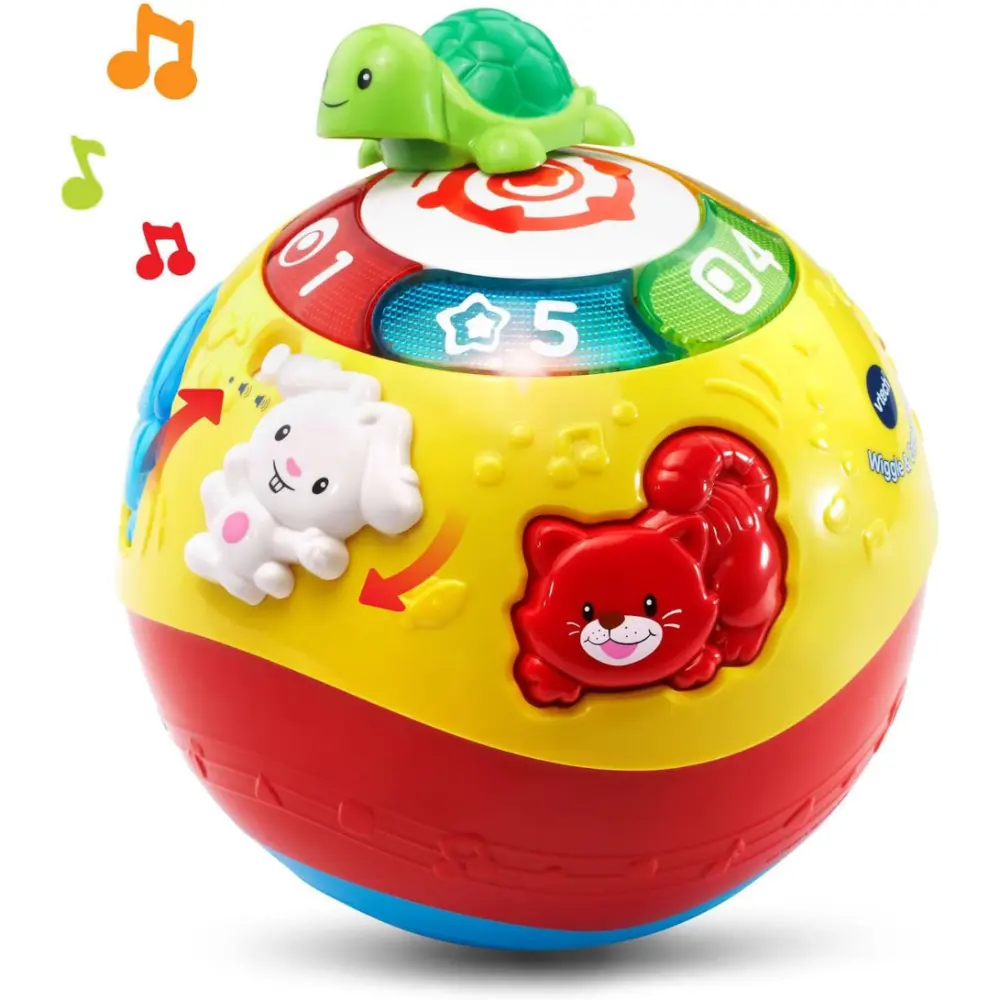VTech Wiggle Crawl & Learn Ball - Interactive Toddler & Preschool Learning Toy