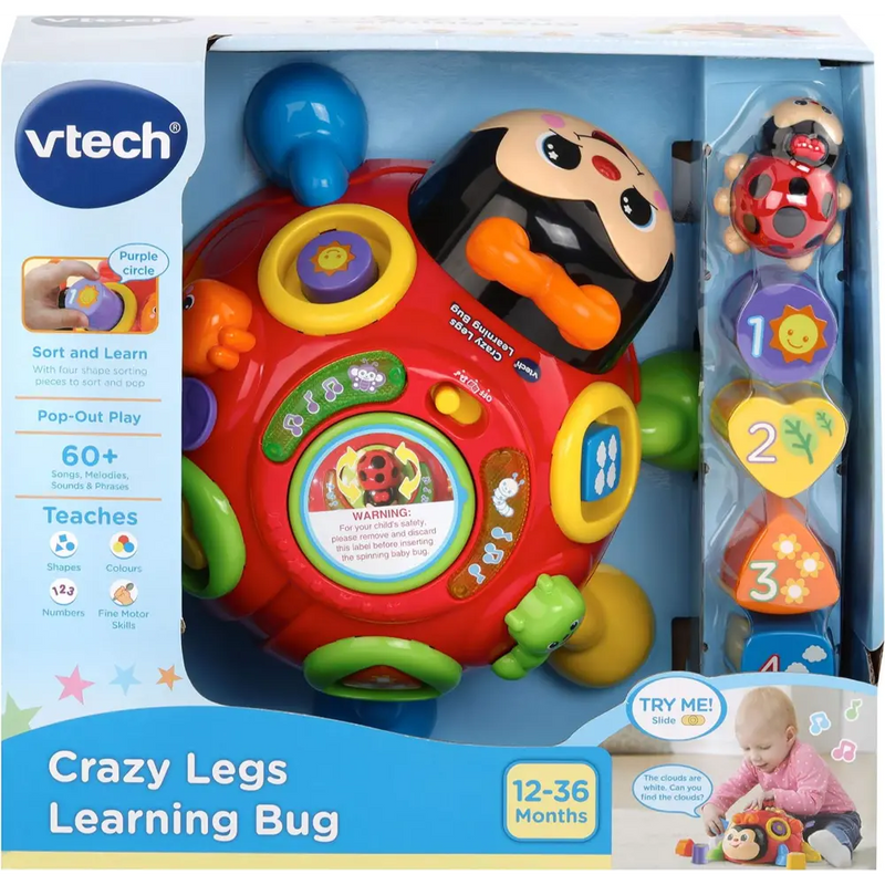 VTech Crazy Legs Learning Bug Pull Along Toy