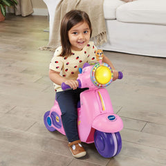 VTech 2-In-1 Ride & Balance Scooter Pink Battery Operated