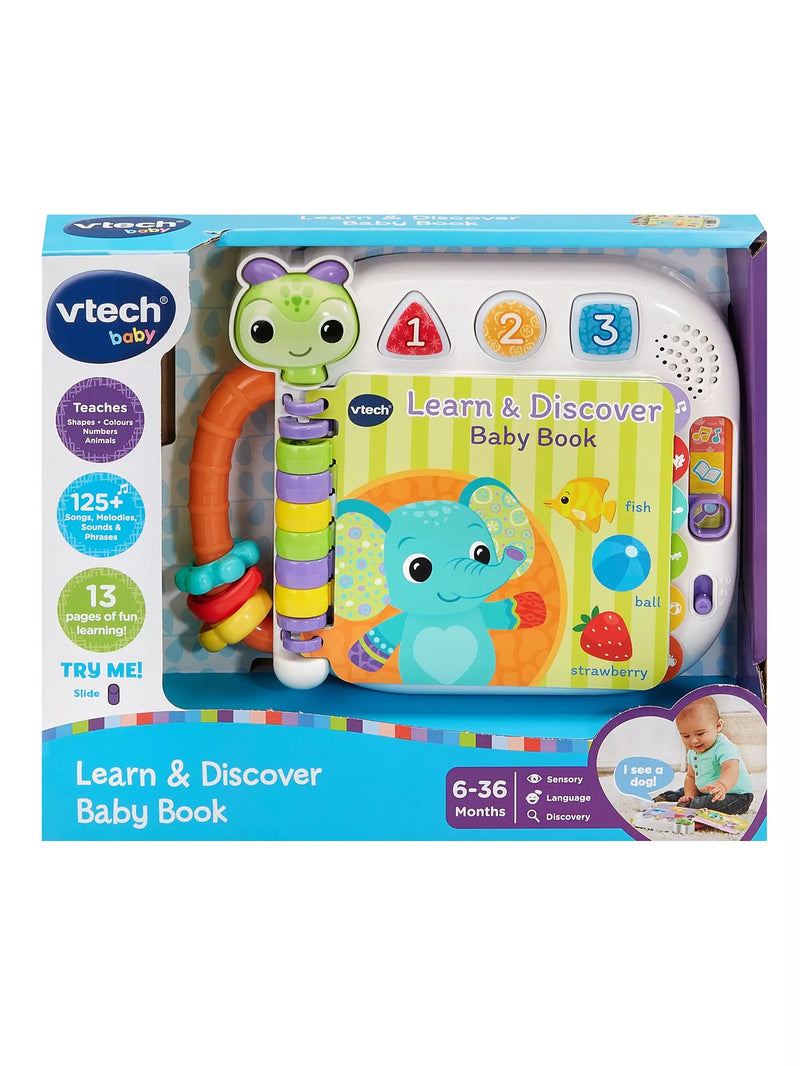 VTech Learn & Discover Baby Book Interactive Musical Educational Toy for Kids