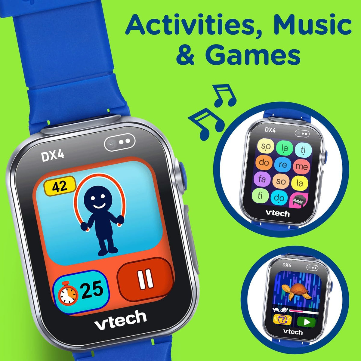 VTech Kidizoom Smart Watch Dx4 Blue Battery Operated