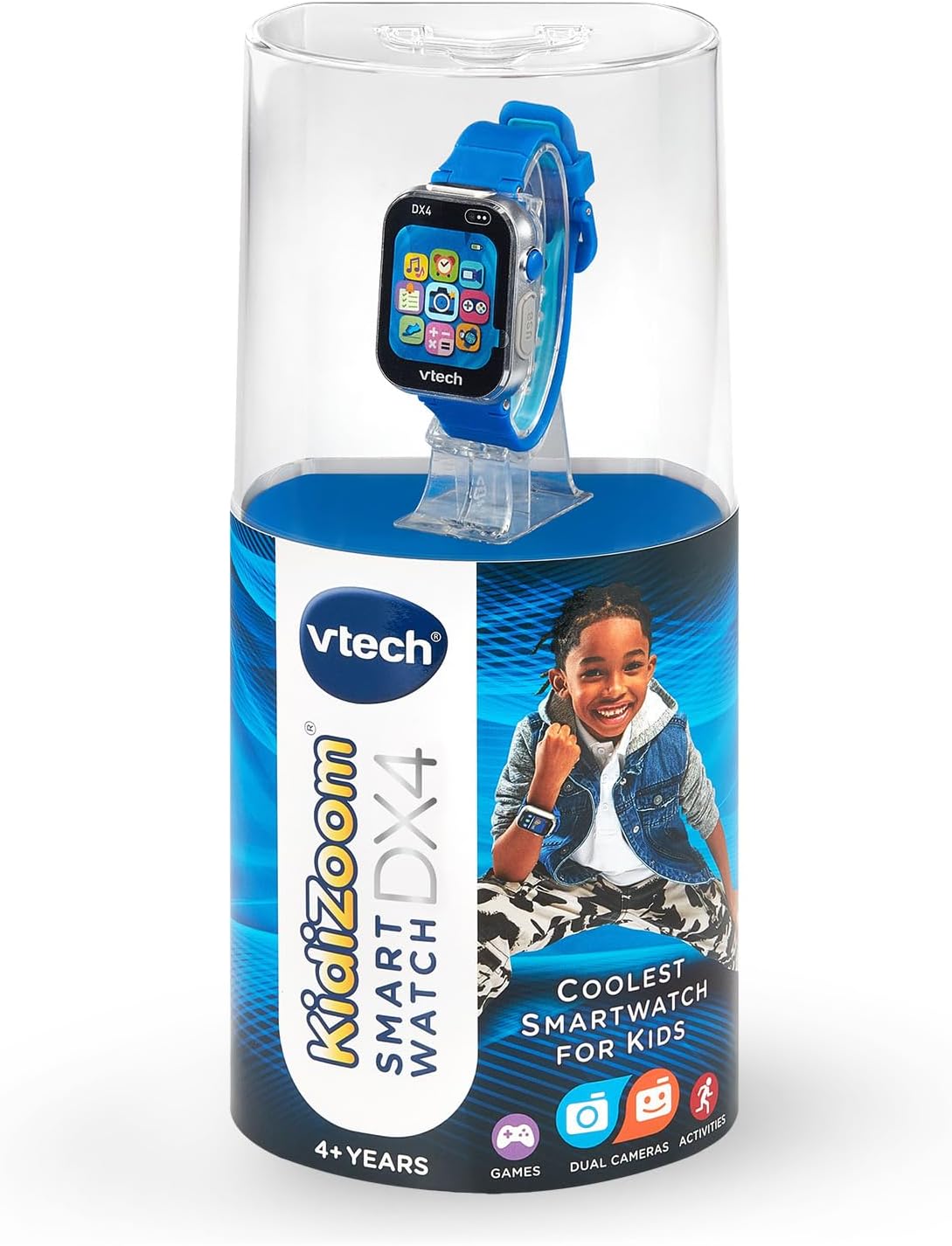 Vtech Kidizoom Smart Watch Dx4 Blue Battery Operated