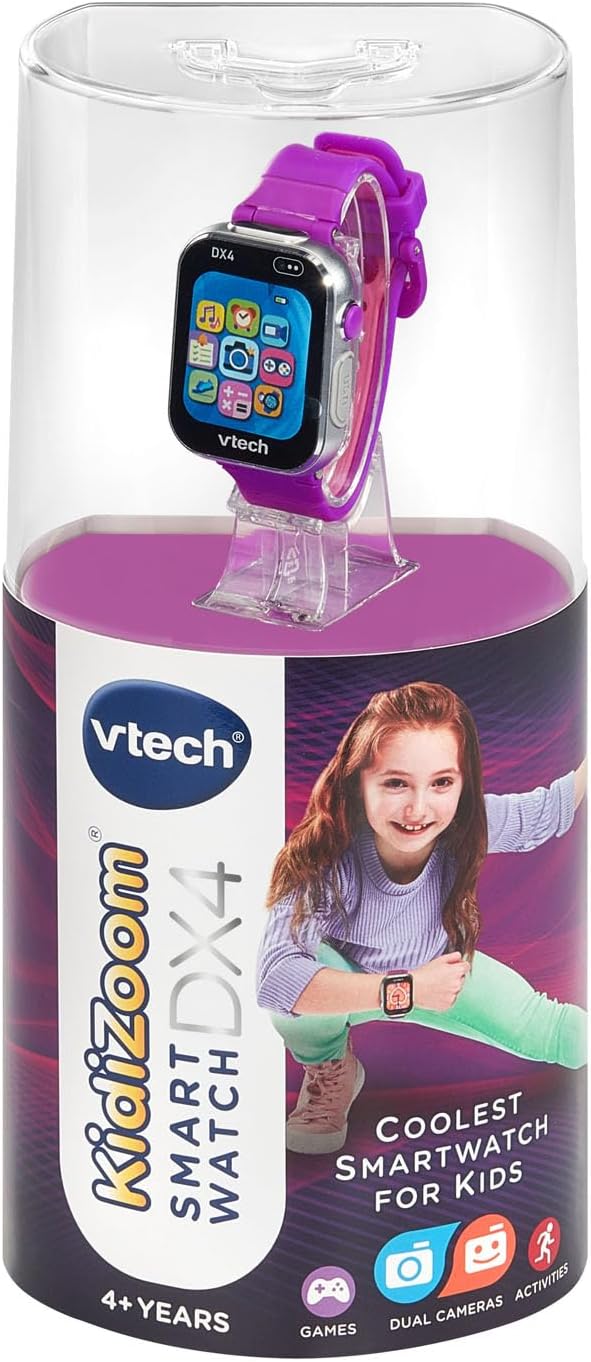 Vtech Kidizoom Smart Watch Dx4 Purple Battery Operated
