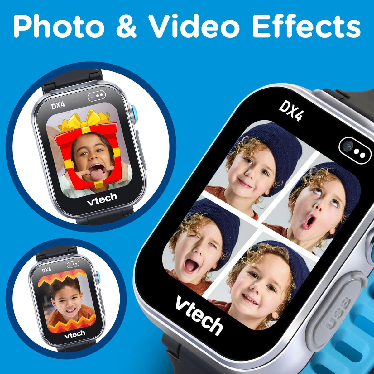 VTech Kidizoom Smart Watch Dx4 Black Battery Operated