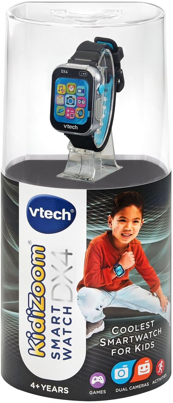 Vtech Kidizoom Smart Watch Dx4 Black Battery Operated
