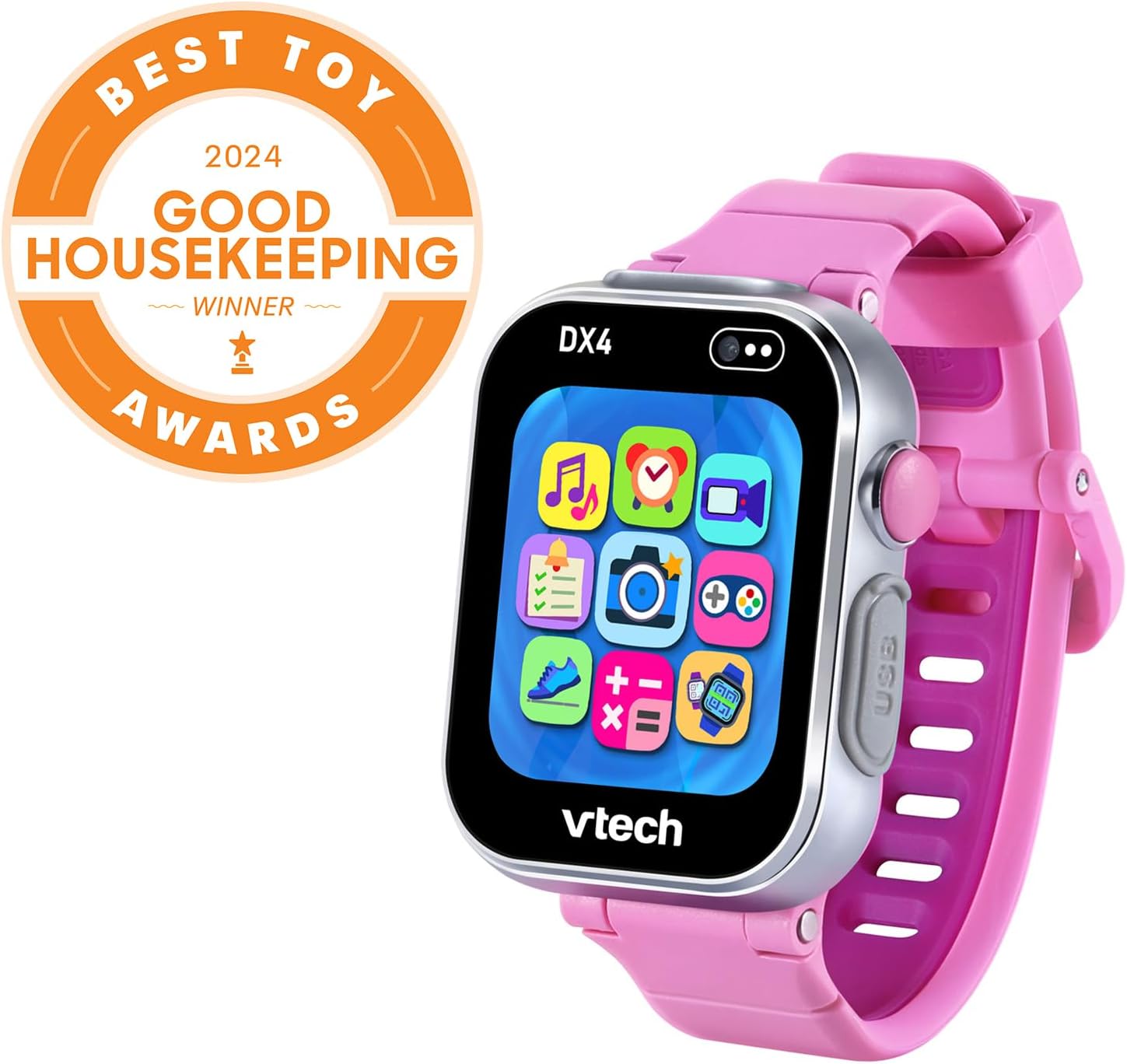 Vtech Kidizoom Smart Watch Dx4 Pink Battery Operated