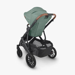 UPPAbaby Vista V2 Stroller Gwen Green Mélange Carbon Frame Saddle Leather