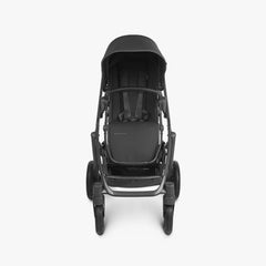 UPPAbaby Vista V2 Stroller Jake Charcoal Carbon Frame Black Leather
