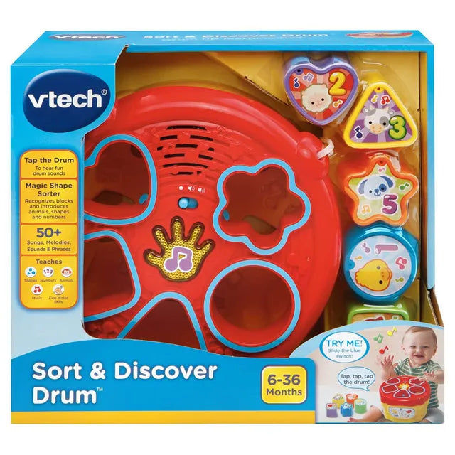 Vtech Sort And Discover Drum Battery Operated