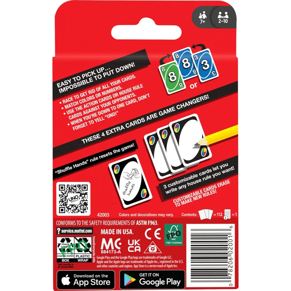 Mattel Uno Card Game