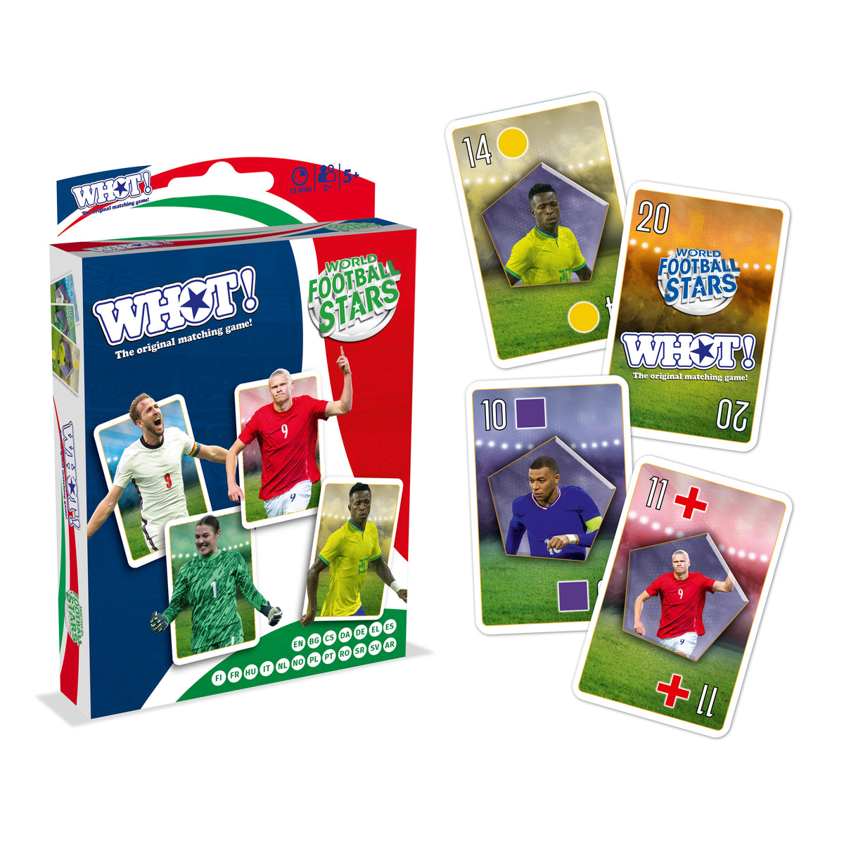 Waddingtons World Football Star WHOT With 53 Playing Cards