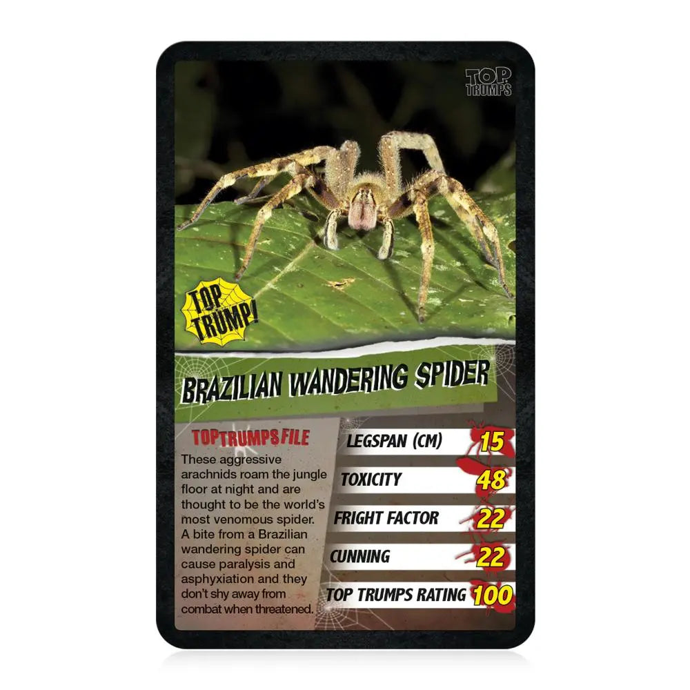 Top Trumps Spiders Card