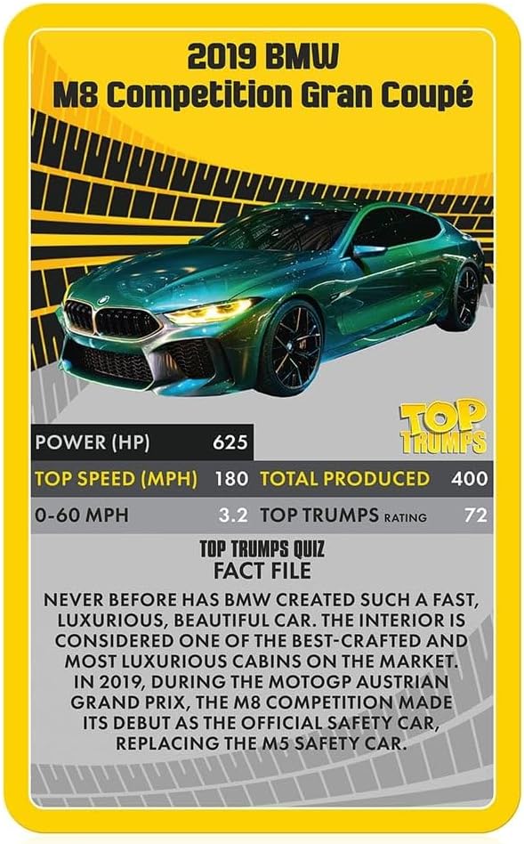 Top Trumps Supercars Portable Educational Card Game