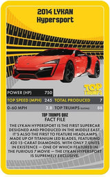 Top Trumps Supercars Portable Educational Card Game