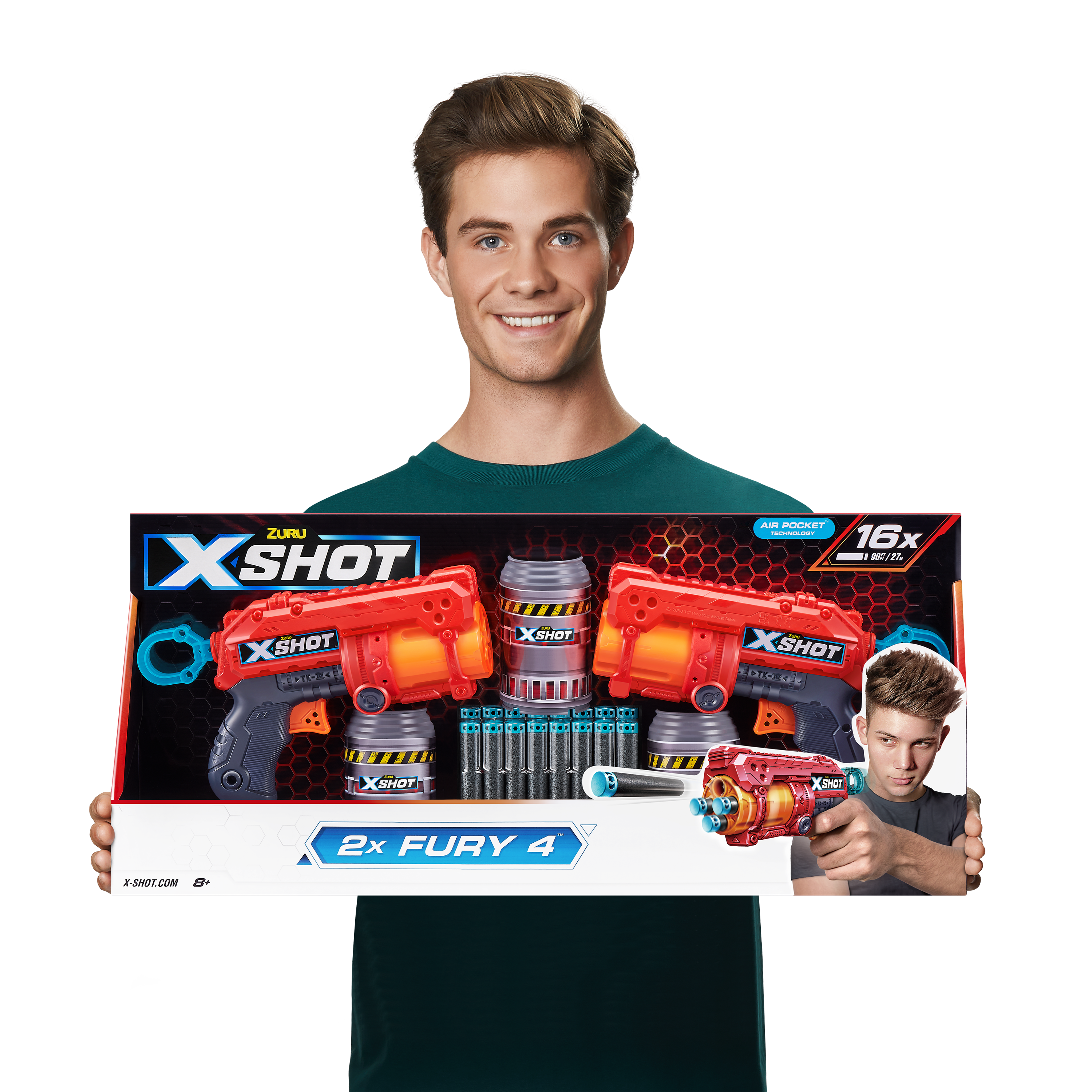 X-Shot Excel Fury 4 Blasted Combo 2-pack