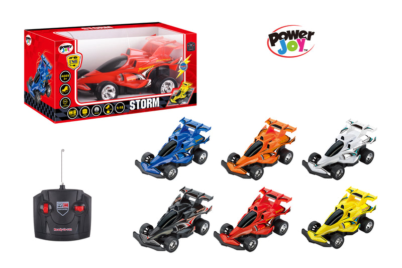 Power Joy RC Buggy Storm 1:18 Remote Control Car 6 Assorted Designs - Sold per piece