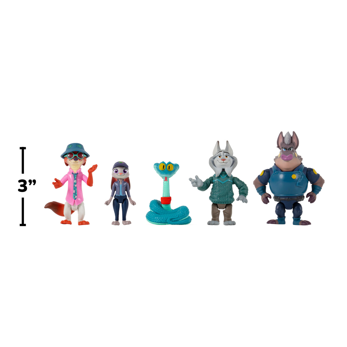 Zootropolis 2 Adventure Figure 3 Inch 5 Pack