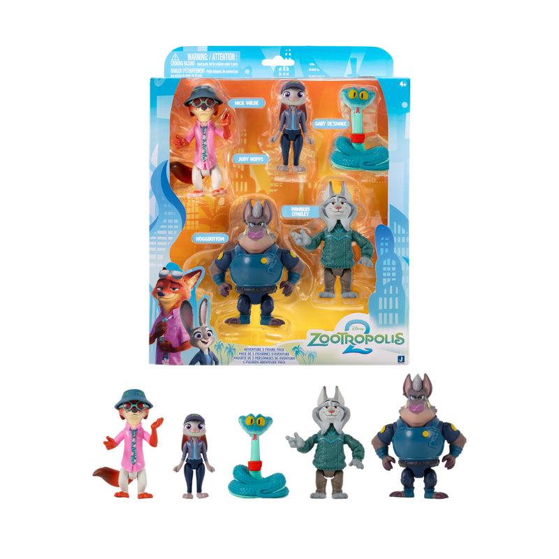 Zootropolis 2 Adventure Figure 3 Inch 5 Pack
