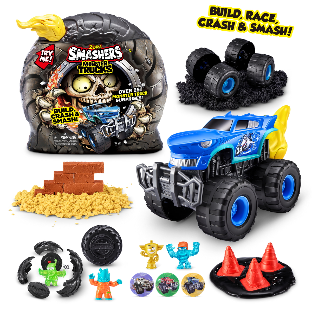 Smashers Monster Truck Surprise Playset Series 1