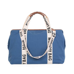 Childhome Mommy Bag Signature Canvas Indigo Large Baby Diaper Travel Bag