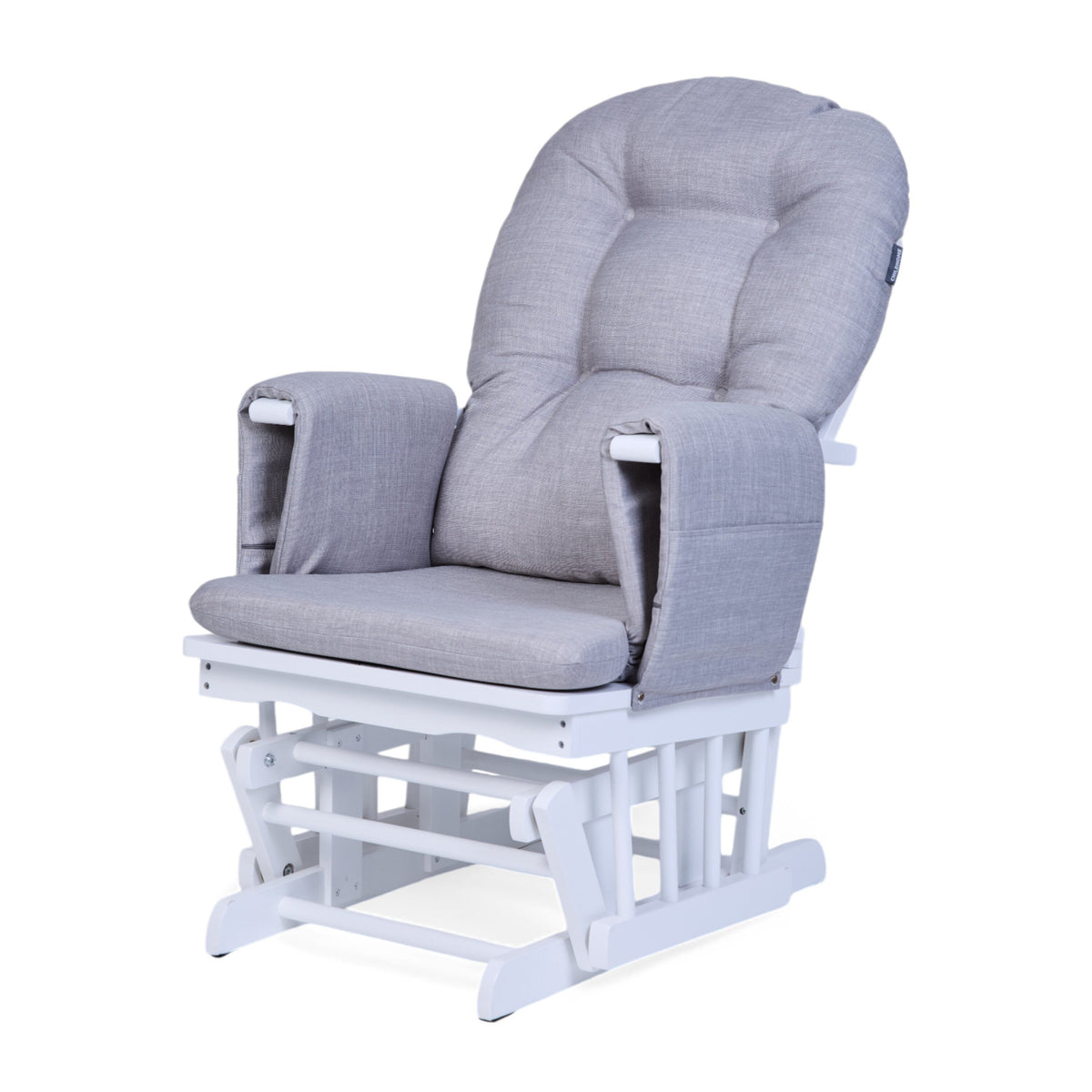 Childhome Gliding Chair With Footrest Canvas Grey