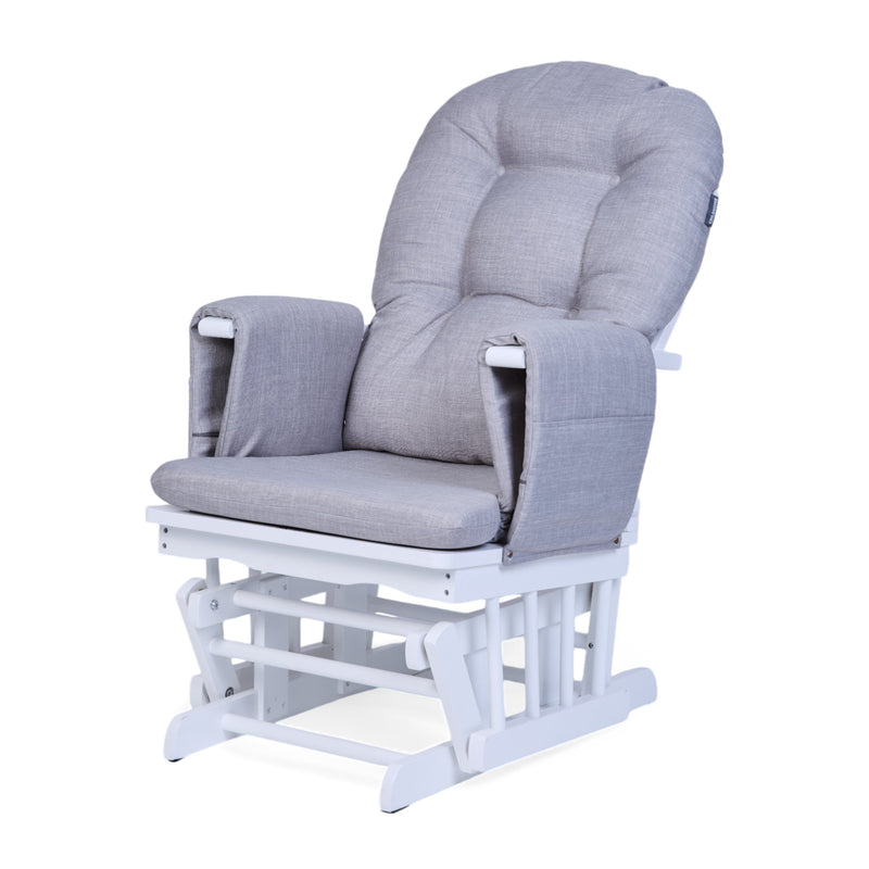 Childhome Gliding Chair With Footrest Canvas Grey