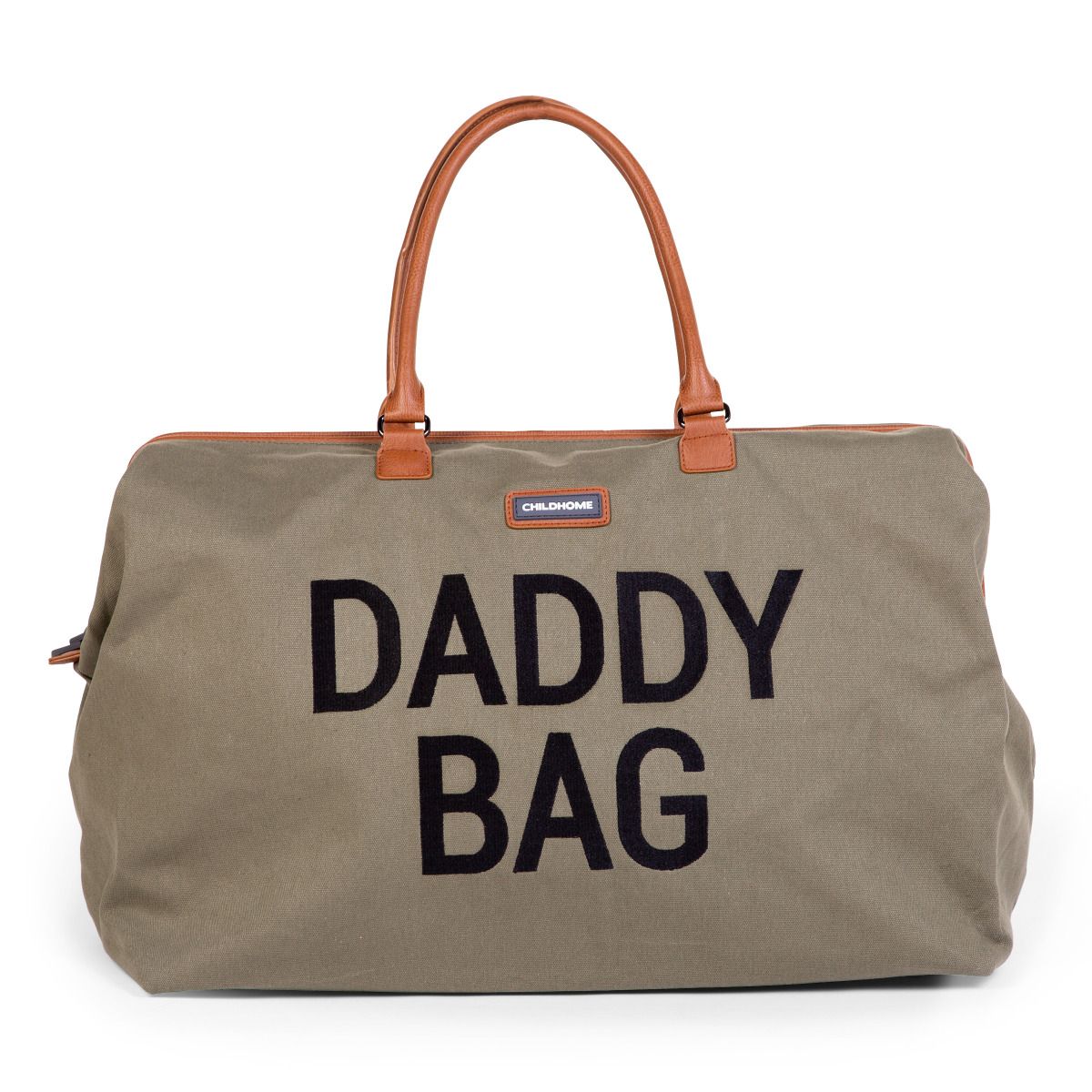 Childhome Daddy Bag Kaki Canvas Large Baby Diaper Travel Bag