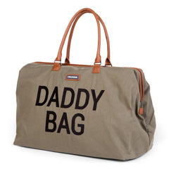 Childhome Daddy Bag Kaki Canvas Large Baby Diaper Travel Bag