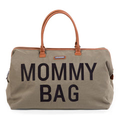 Childhome Mommy Bag Big Kaki Canvas Large Baby Diaper Travel Bag