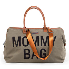 Childhome Mommy Bag Big Kaki Canvas Large Baby Diaper Travel Bag