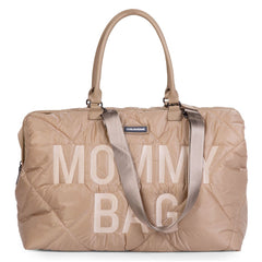 Childhome Mommy Bag Big Puffered Beige Large Baby Diaper Travel Bag