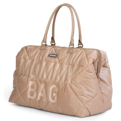 Childhome Mommy Bag Big Puffered Beige Large Baby Diaper Travel Bag