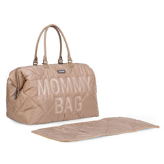 Childhome Mommy Bag Big Puffered Beige Large Baby Diaper Travel Bag
