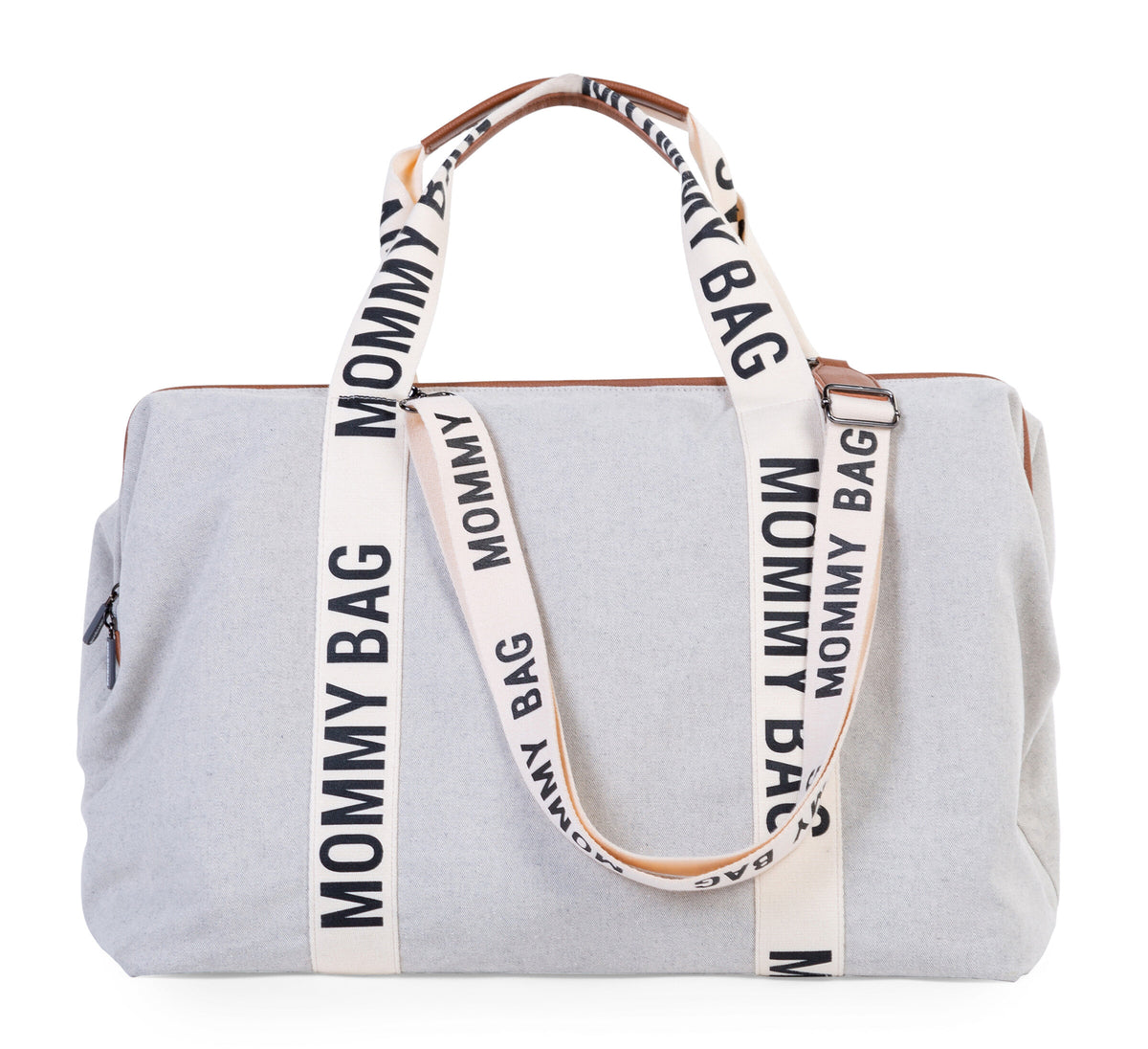 Childhome Mommy Bag Signature Canvas Off White Large Baby Diaper Travel Bag